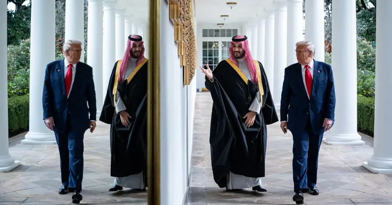 সৌদি যুবরাজ ও মার্কিন প্রেসিডেন্ট